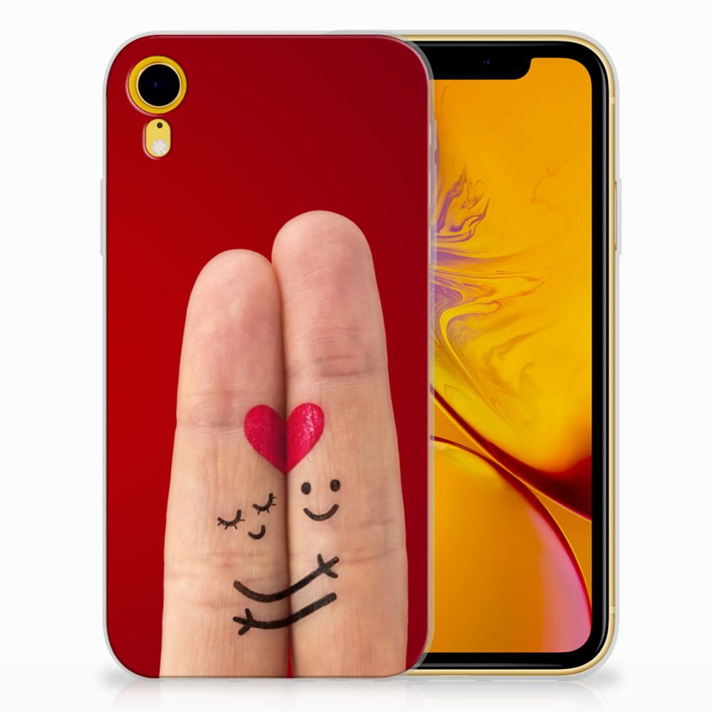 Apple iPhone Xr Silicone Back Cover Liefde - Origineel Romantisch Cadeau