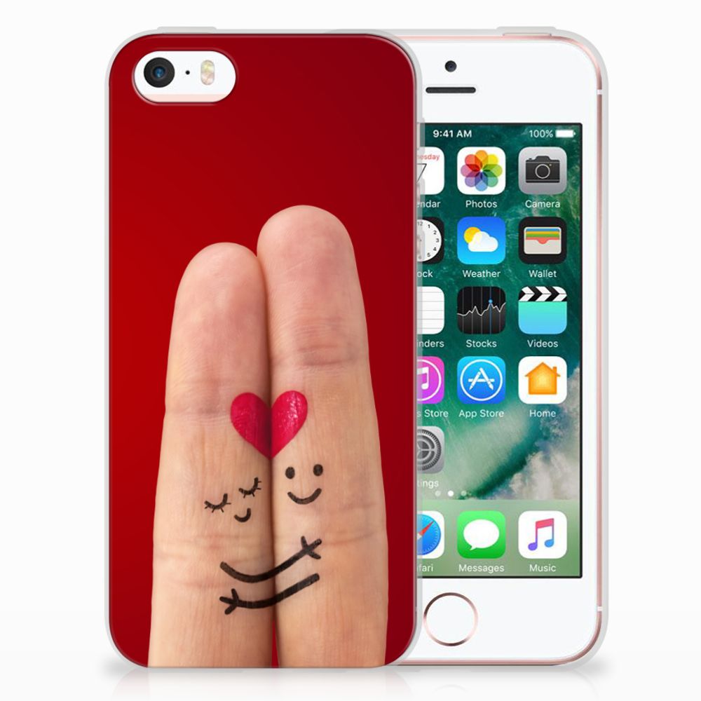 Apple iPhone SE | 5S Silicone Back Cover Liefde - Origineel Romantisch Cadeau