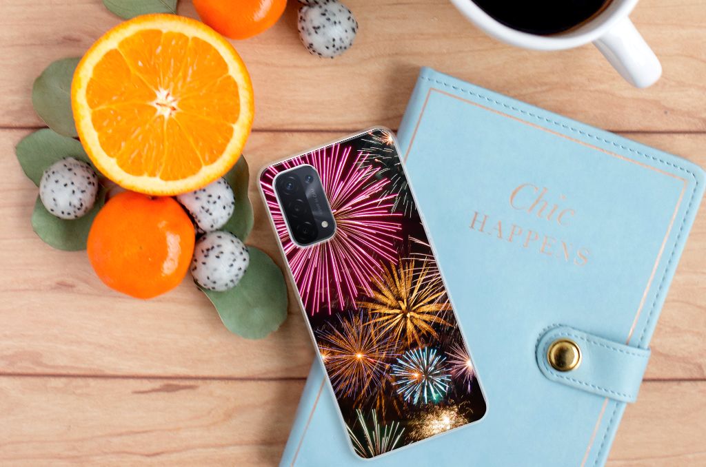 OPPO A93 5G Silicone Back Cover Vuurwerk