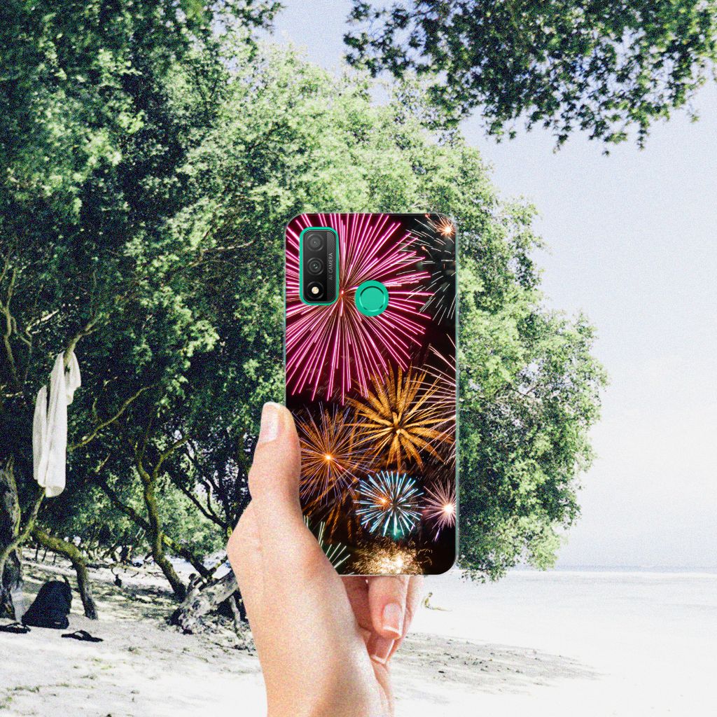 Huawei P Smart 2020 Silicone Back Cover Vuurwerk