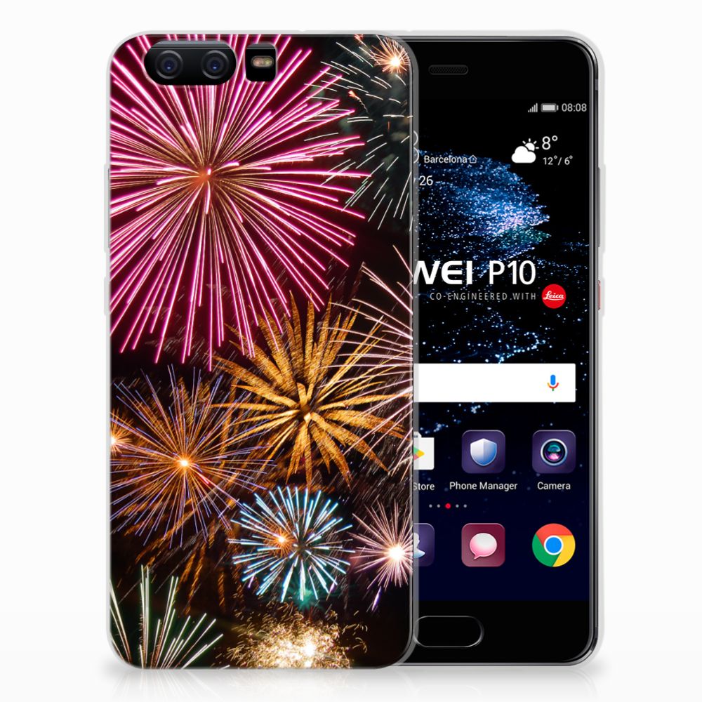Huawei P10 Silicone Back Cover Vuurwerk