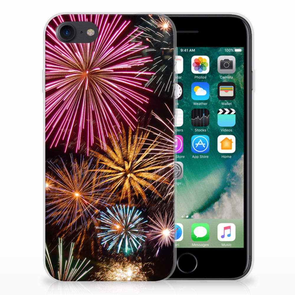 Apple iPhone 7 | 8 [ TPU Hoesje Design Vuurwerk