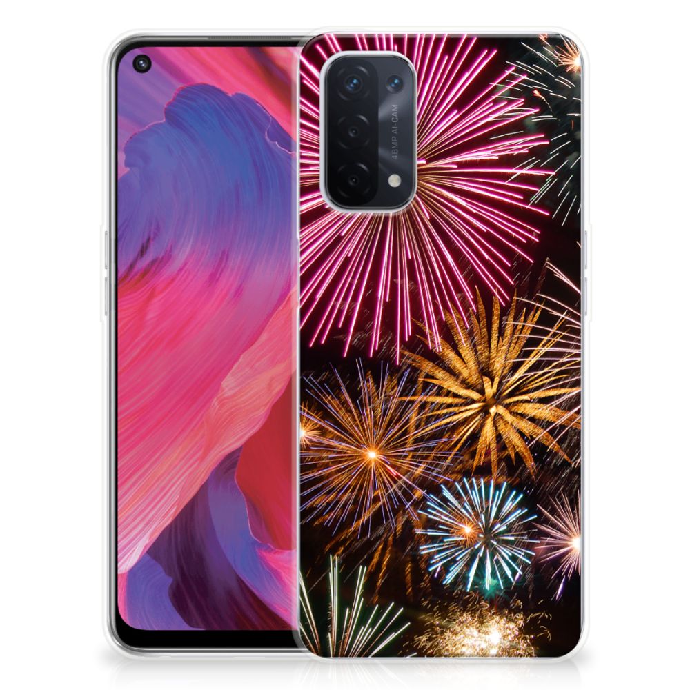 OPPO A74 5G | A54 5G Silicone Back Cover Vuurwerk