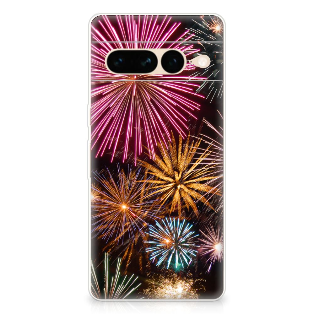Google Pixel 7 Pro Silicone Back Cover Vuurwerk