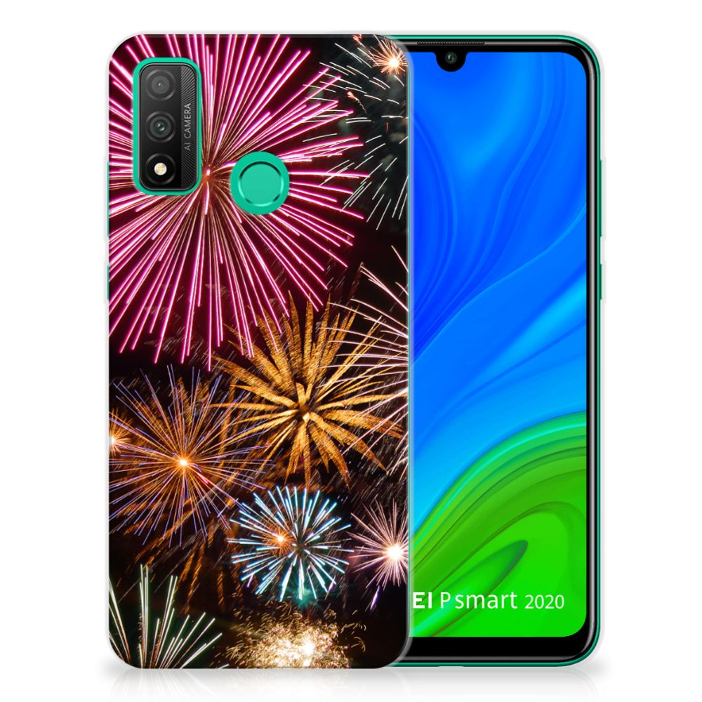 Huawei P Smart 2020 Silicone Back Cover Vuurwerk