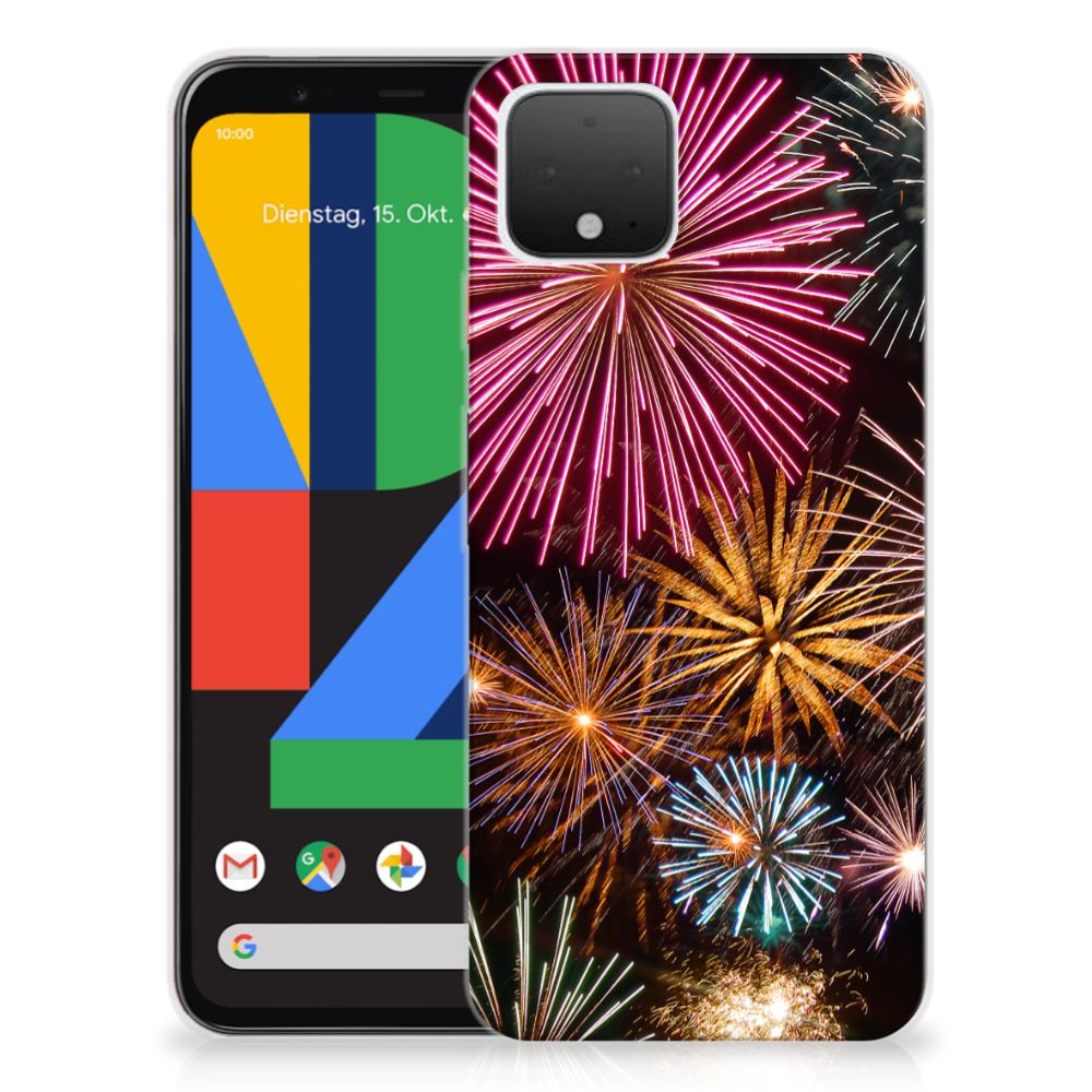 Google Pixel 4 Silicone Back Cover Vuurwerk