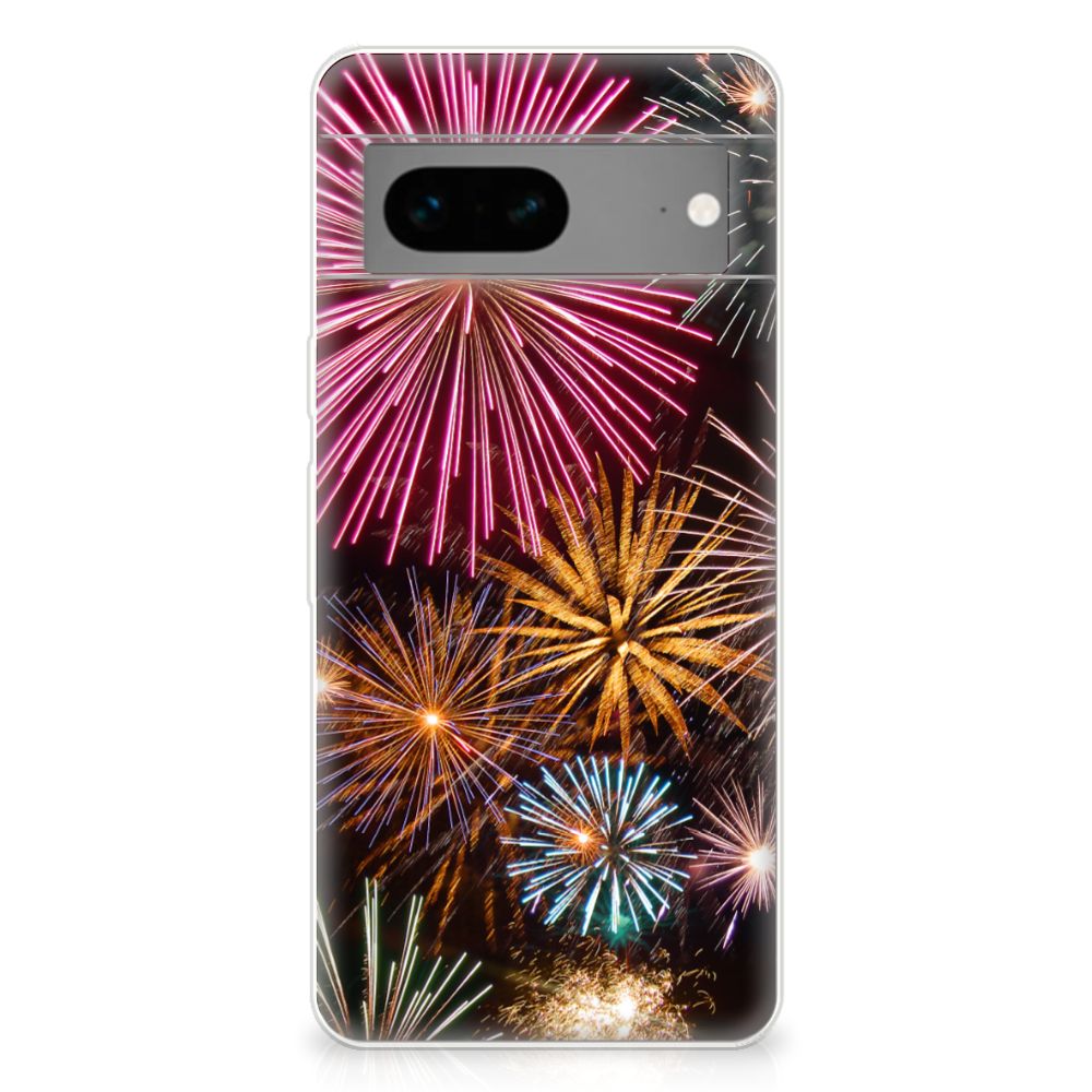 Google Pixel 7 Silicone Back Cover Vuurwerk