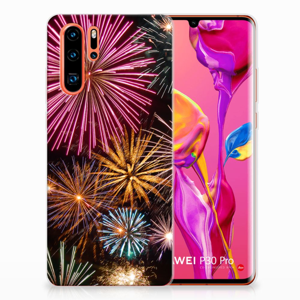 Huawei P30 Pro Silicone Back Cover Vuurwerk