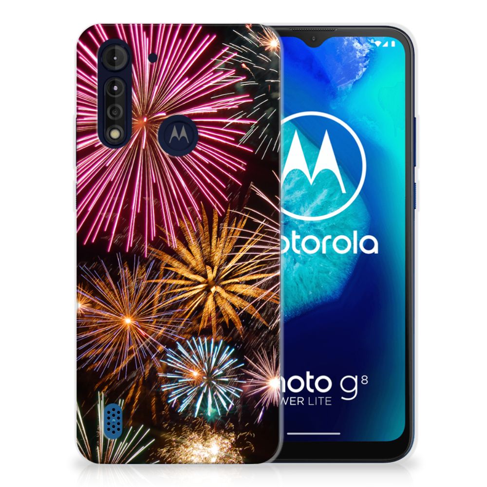 Motorola Moto G8 Power Lite Silicone Back Cover Vuurwerk