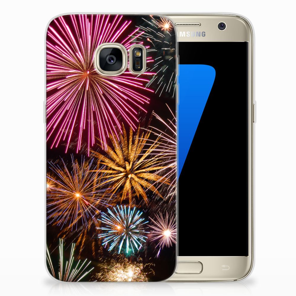 Samsung Galaxy S7 Silicone Back Cover Vuurwerk