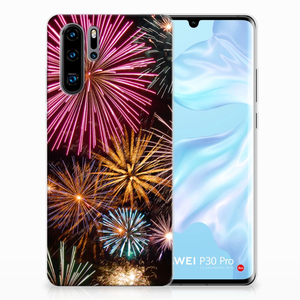 Huawei P30 Pro Silicone Back Cover Vuurwerk