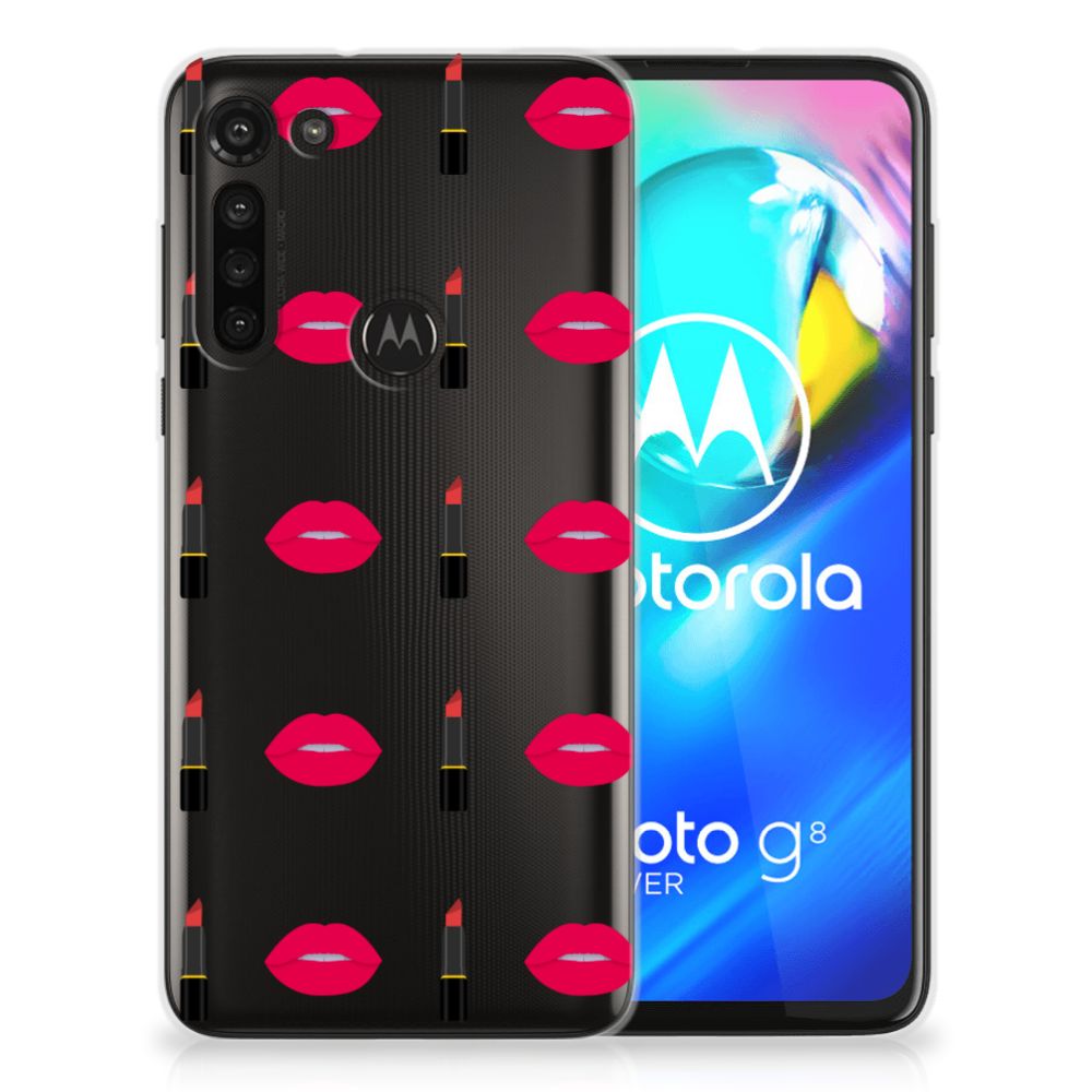 Motorola Moto G8 Power TPU bumper Lipstick Kiss