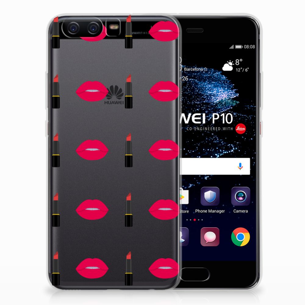 Huawei P10 TPU bumper Lipstick Kiss