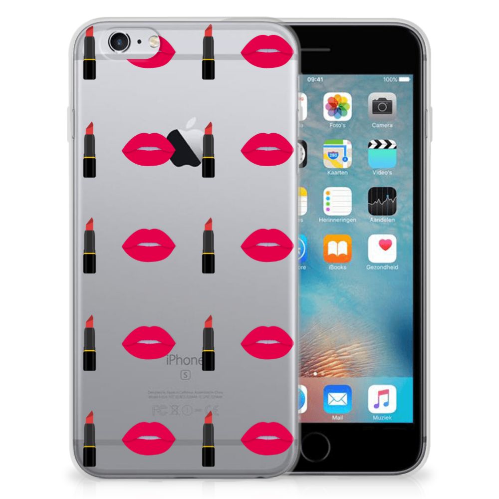 Apple iPhone 6 | 6s TPU Hoesje Design Lipstick Kiss