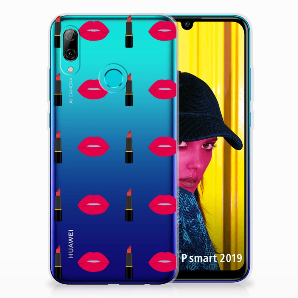 Huawei P Smart 2019 TPU bumper Lipstick Kiss