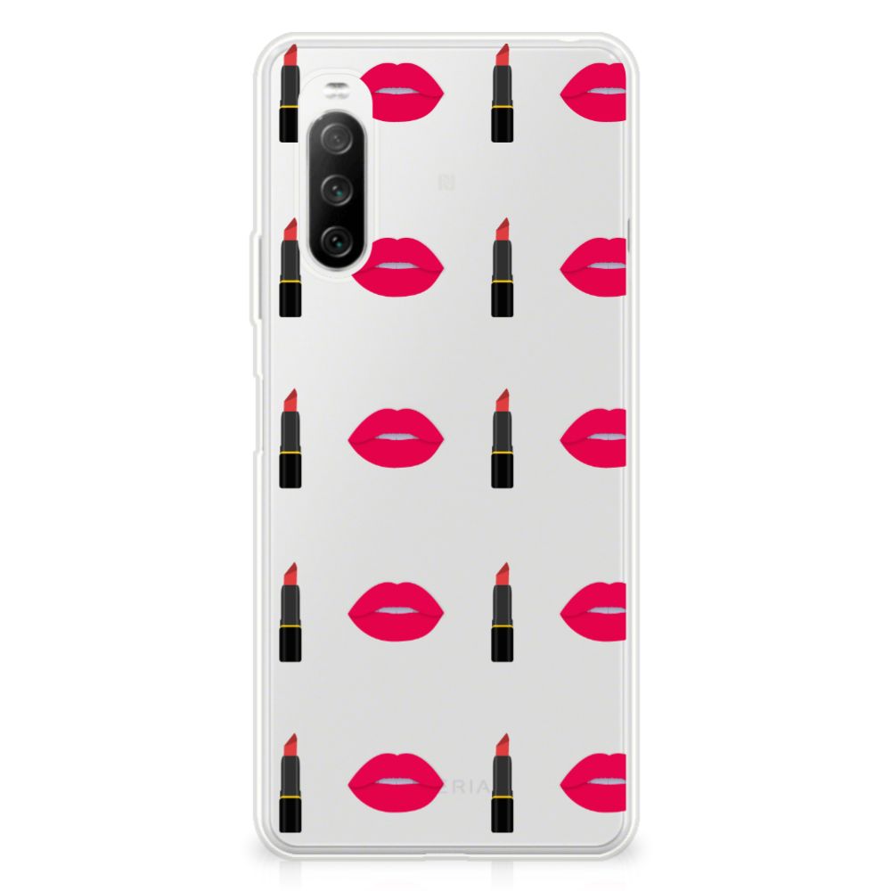 Sony Xperia 10 III TPU bumper Lipstick Kiss