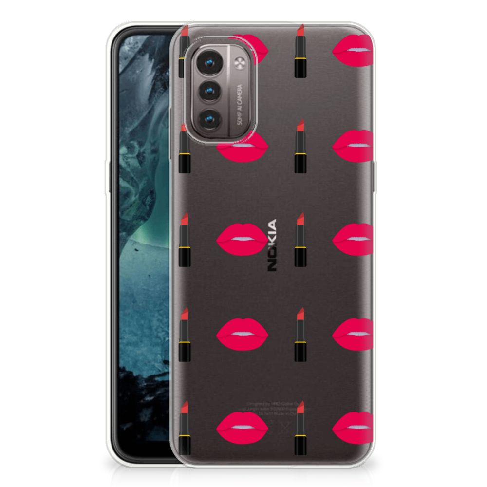 Nokia G21 | G11 TPU bumper Lipstick Kiss