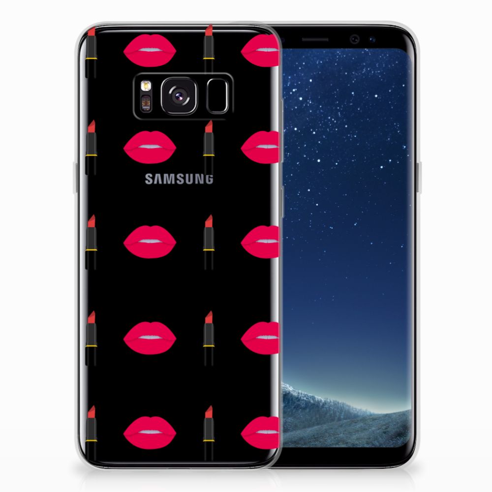 Samsung Galaxy S8 TPU Hoesje Design Lipstick Kiss