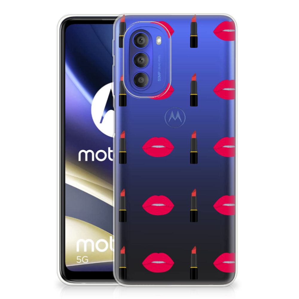 Motorola Moto G51 5G TPU bumper Lipstick Kiss