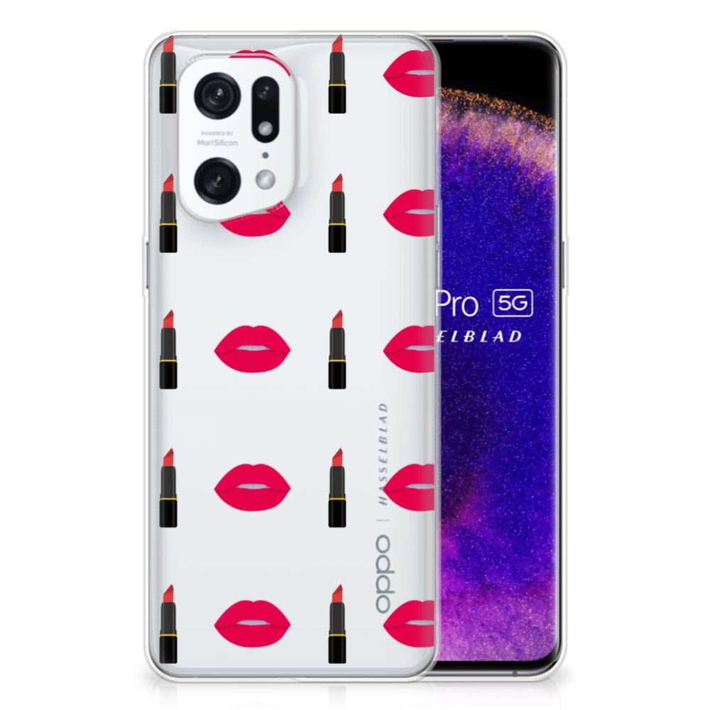 OPPO Find X5 Pro TPU bumper Lipstick Kiss