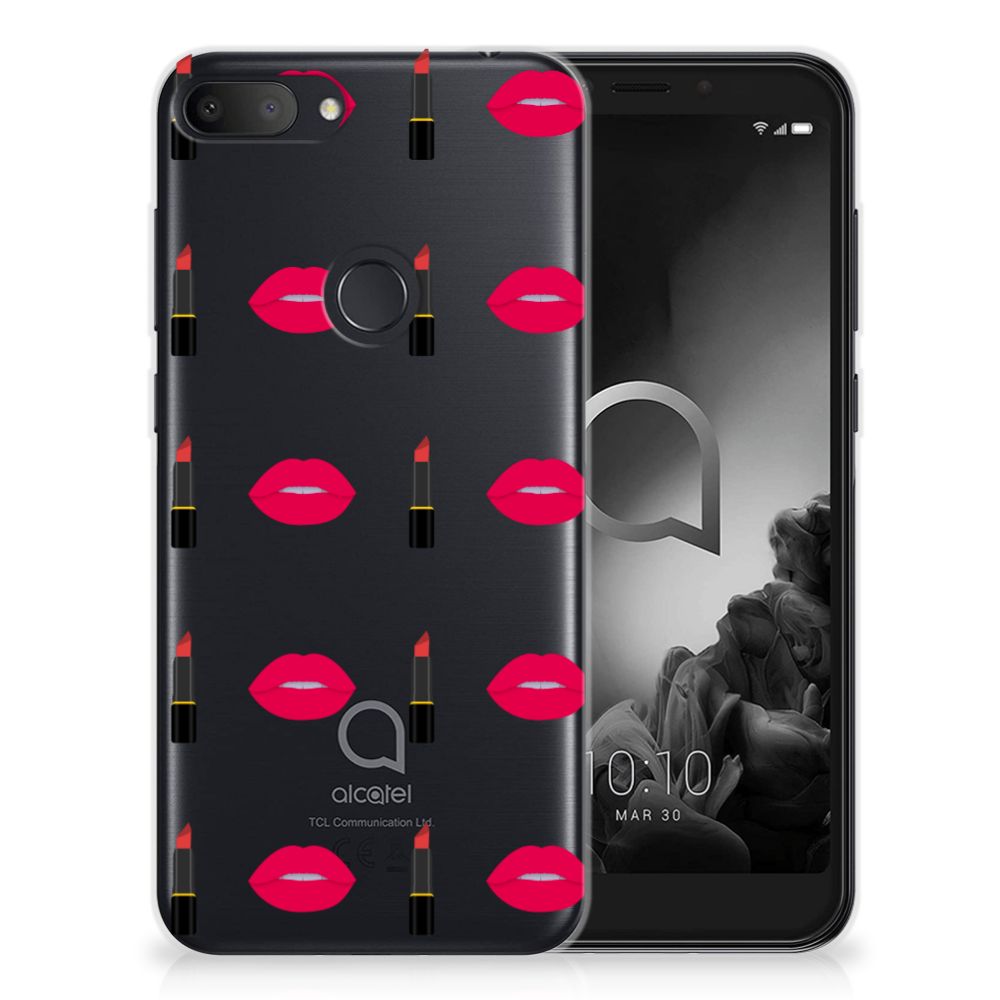 Alcatel 1S (2019) TPU bumper Lipstick Kiss