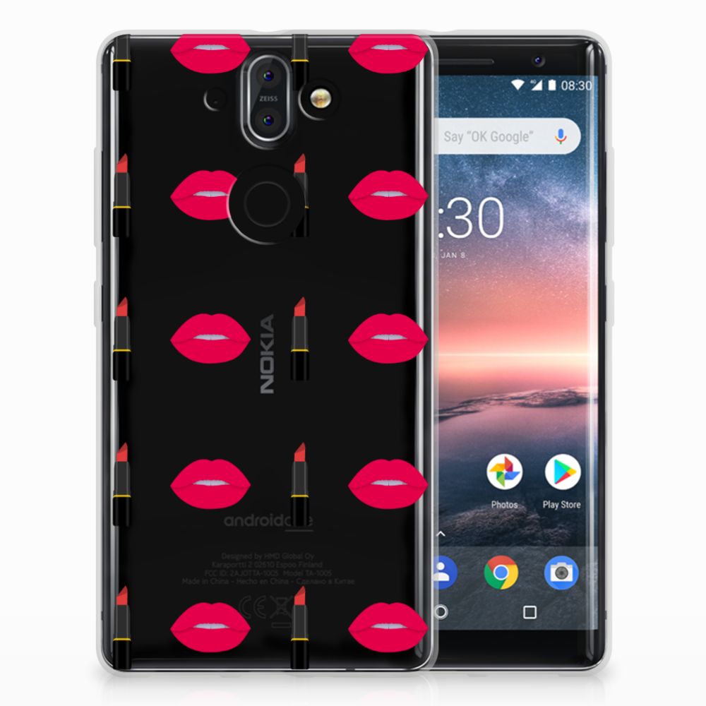 Nokia 9 | 8 Sirocco TPU bumper Lipstick Kiss