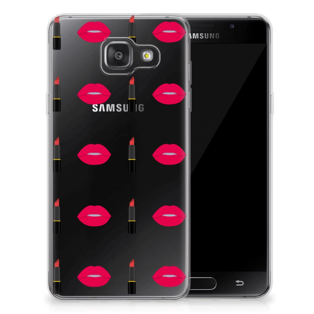 Samsung Galaxy A3 2016 TPU Hoesje Design Lipstick Kiss
