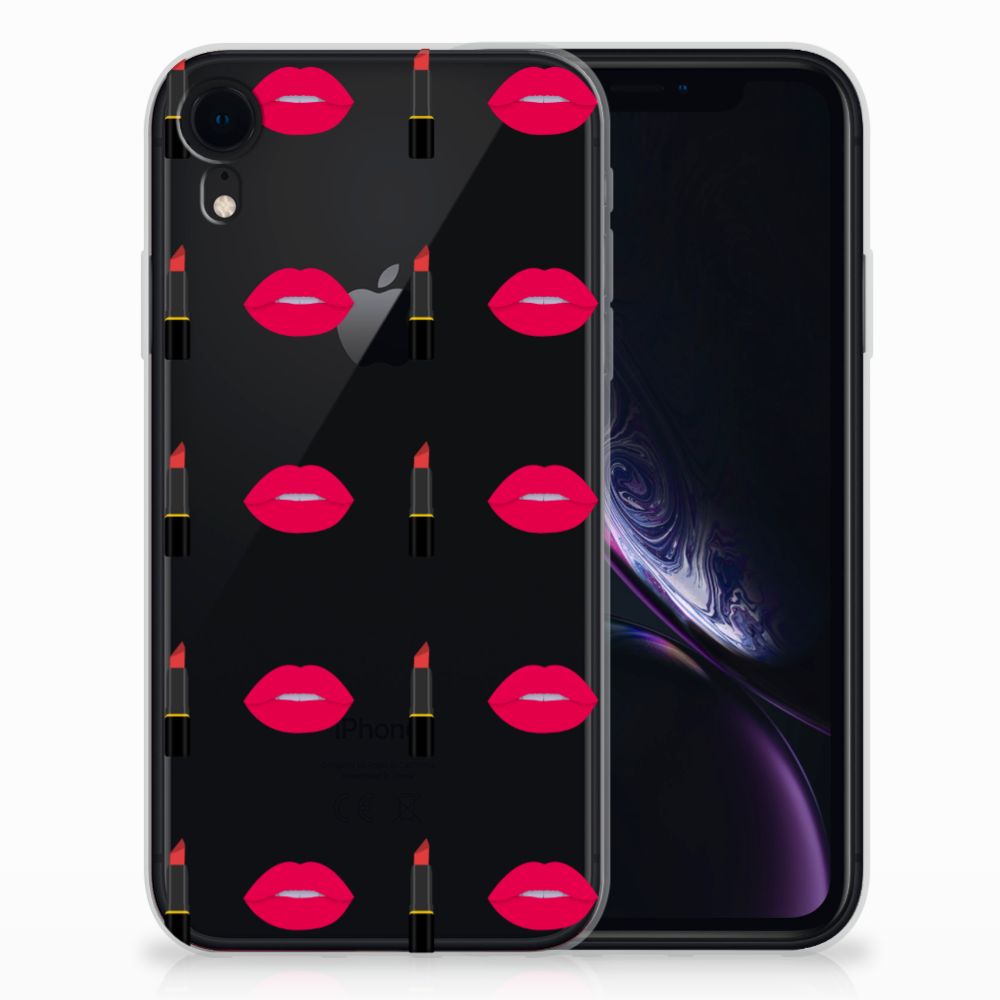 Apple iPhone Xr TPU bumper Lipstick Kiss