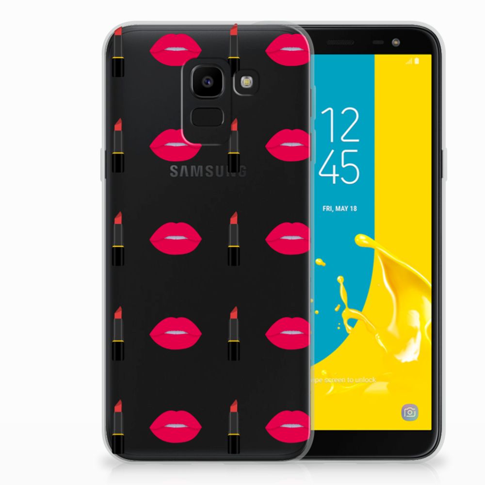 Samsung Galaxy J6 2018 TPU bumper Lipstick Kiss