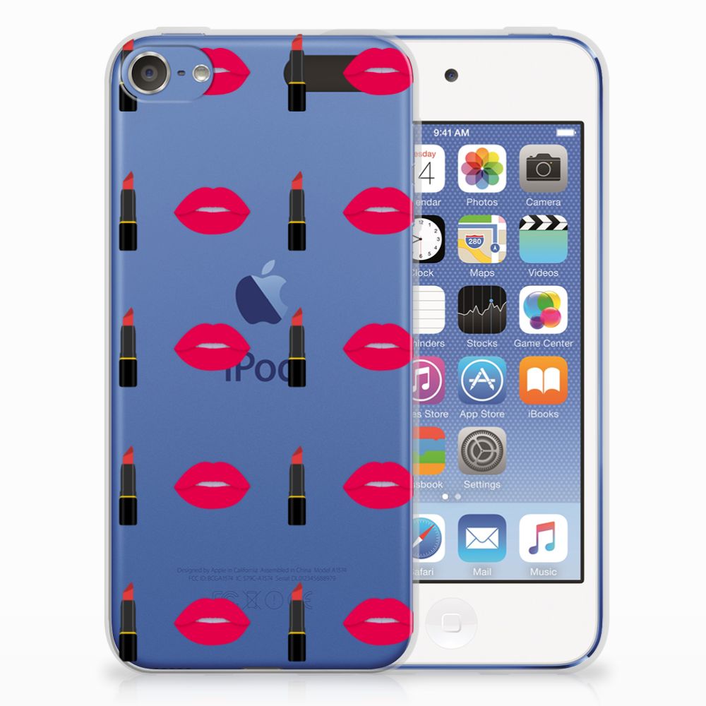 Apple iPod Touch 5 | 6 TPU Hoesje Design Lipstick Kiss