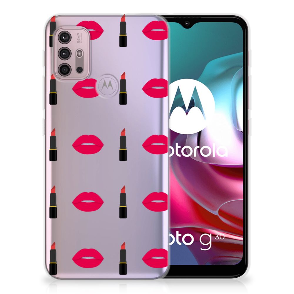 Motorola Moto G30 | G10 TPU bumper Lipstick Kiss