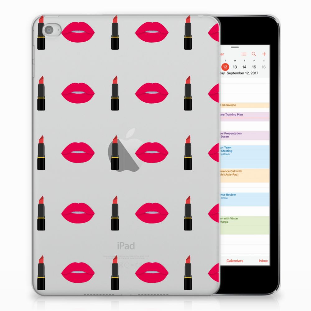 Apple iPad Mini 4 Tablethoesje Design Lipstick Kiss