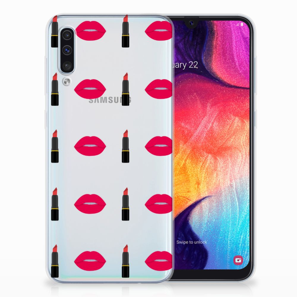 Samsung Galaxy A50 TPU bumper Lipstick Kiss