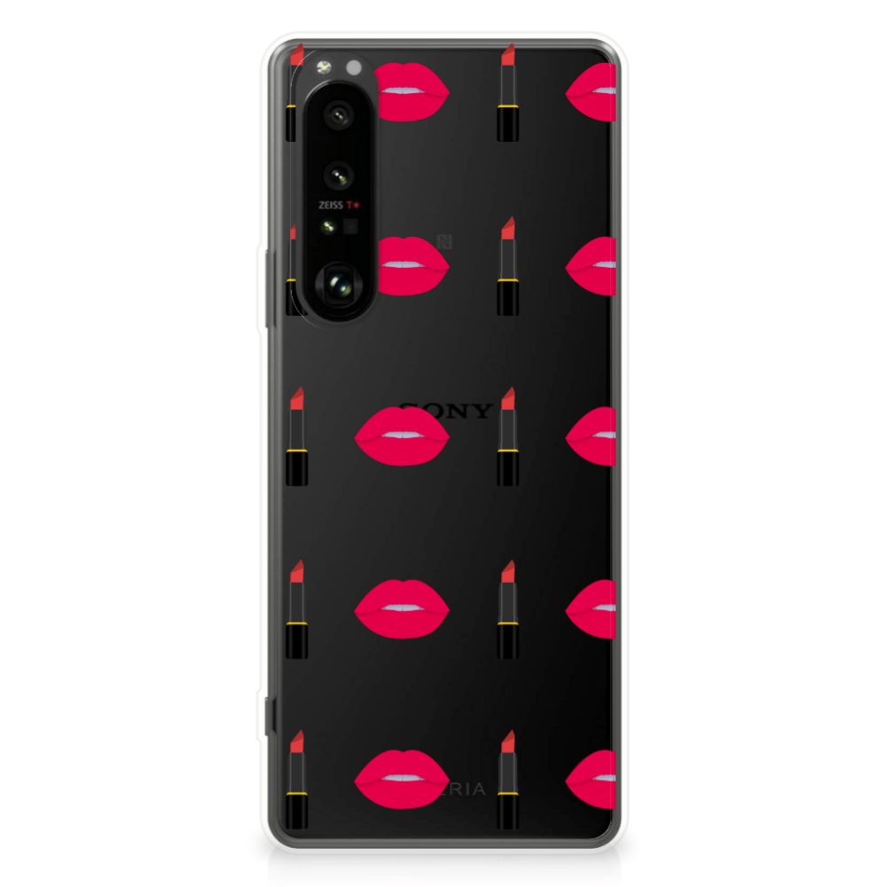 Sony Xperia 1 III TPU bumper Lipstick Kiss