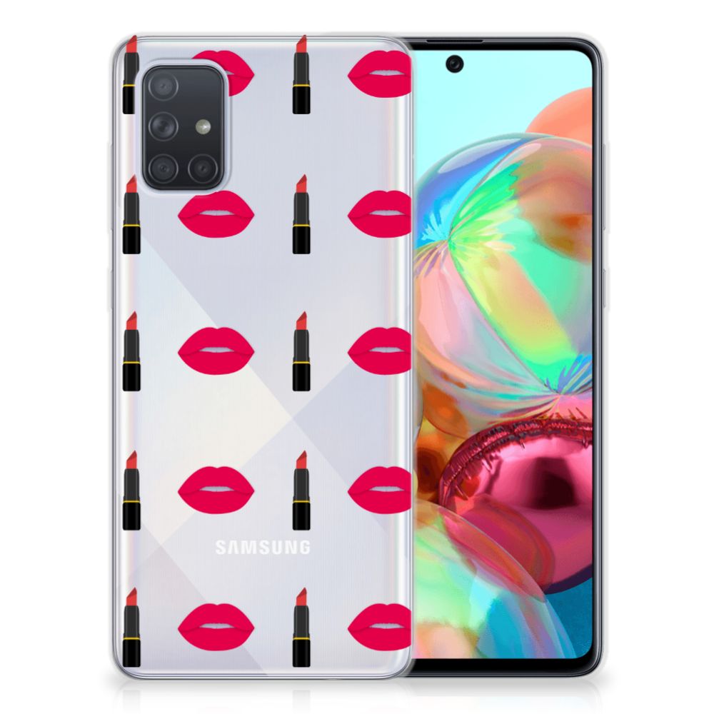 Samsung Galaxy A71 TPU bumper Lipstick Kiss