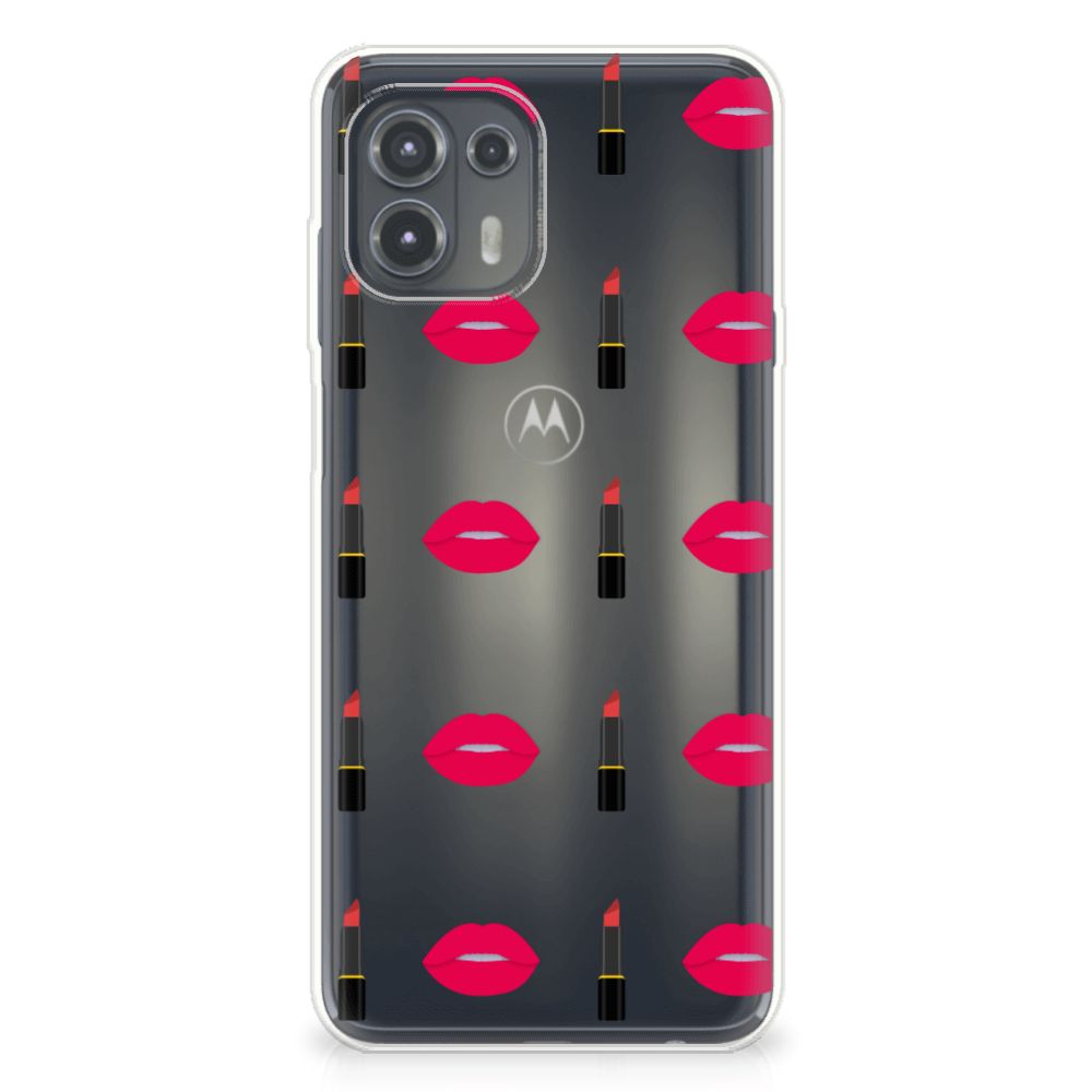 Motorola Edge 20 Lite TPU bumper Lipstick Kiss