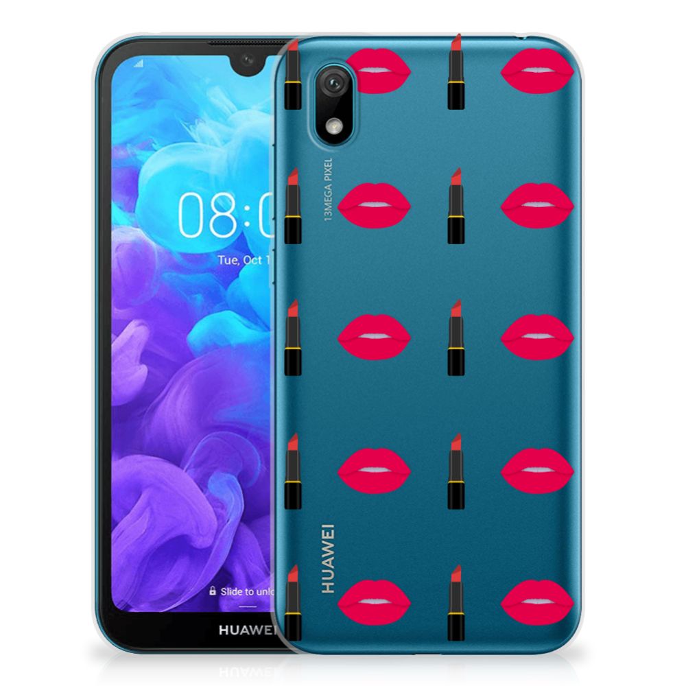 Huawei Y5 (2019) TPU bumper Lipstick Kiss