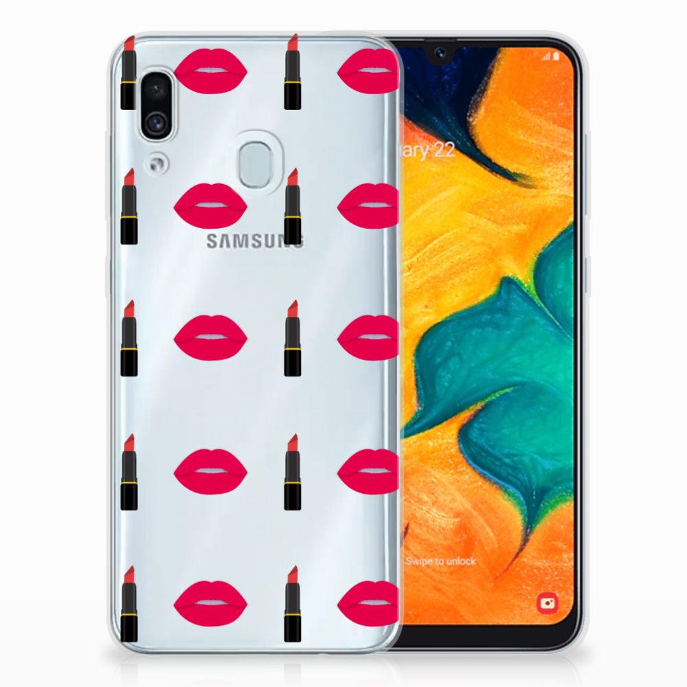 Samsung Galaxy A30 TPU bumper Lipstick Kiss