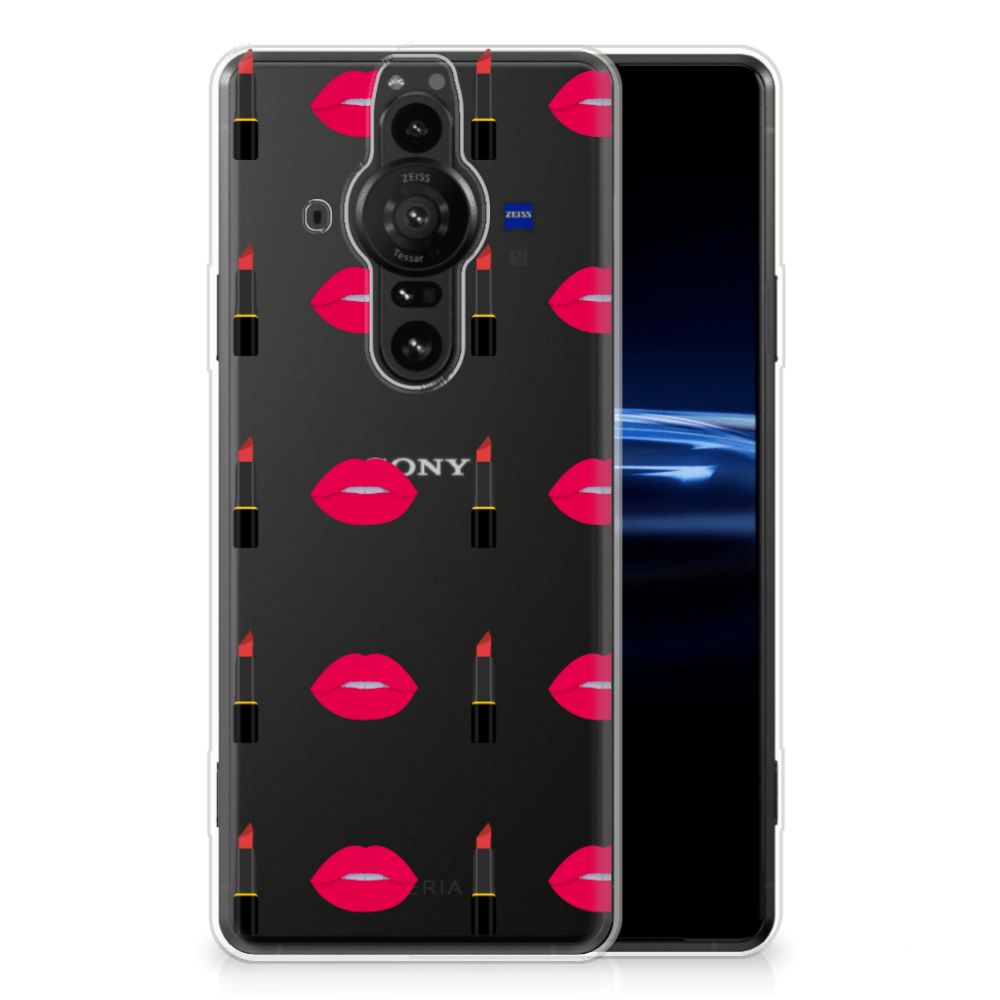 Sony Xperia Pro-I TPU bumper Lipstick Kiss