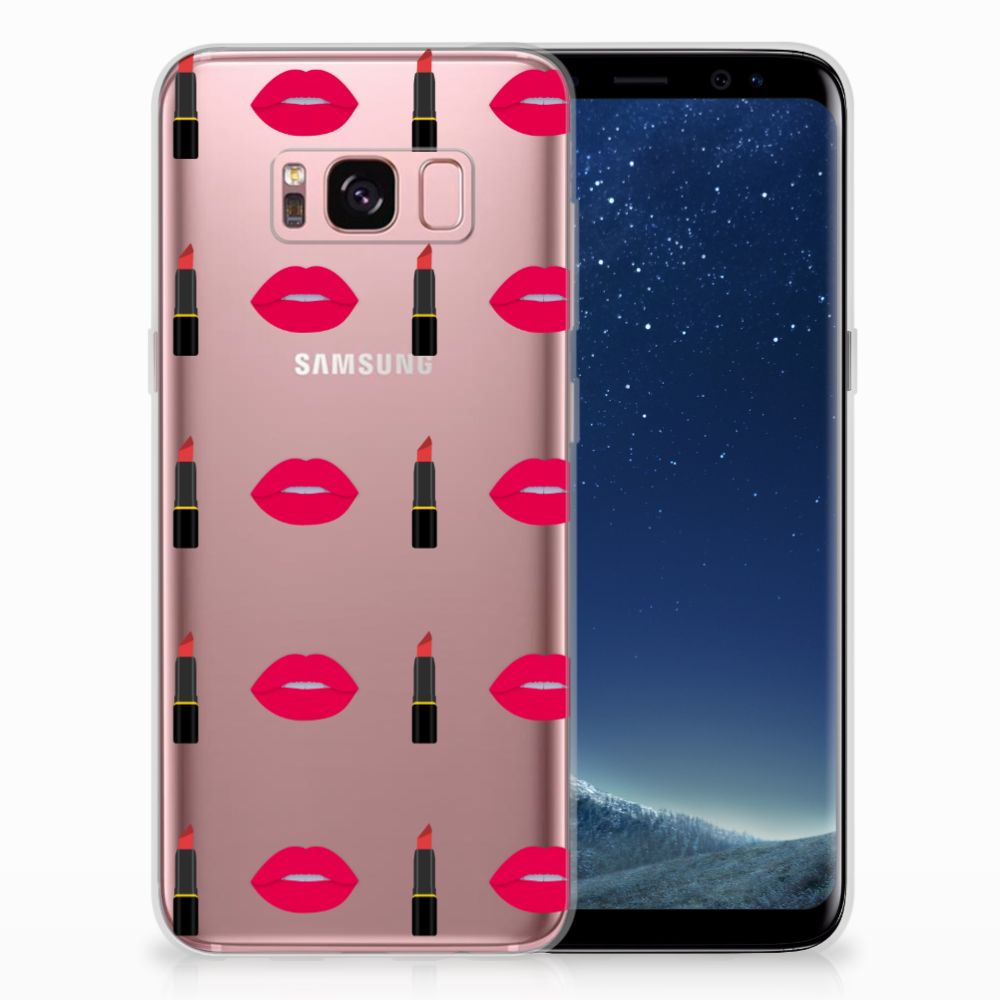 Samsung Galaxy S8 TPU bumper Lipstick Kiss