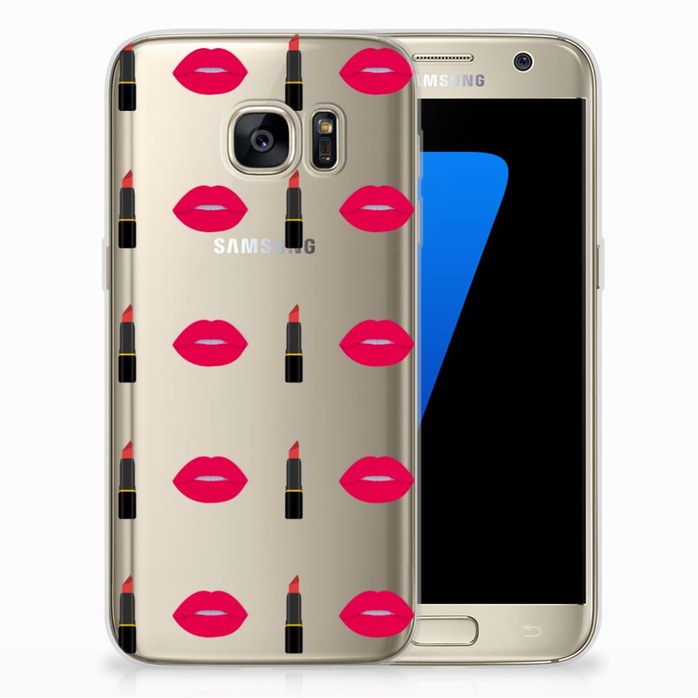 Samsung Galaxy S7 TPU bumper Lipstick Kiss
