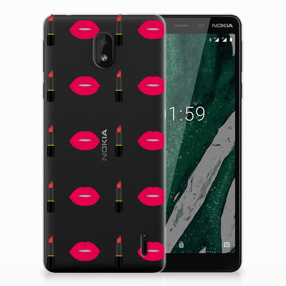 Nokia 1 Plus TPU bumper Lipstick Kiss