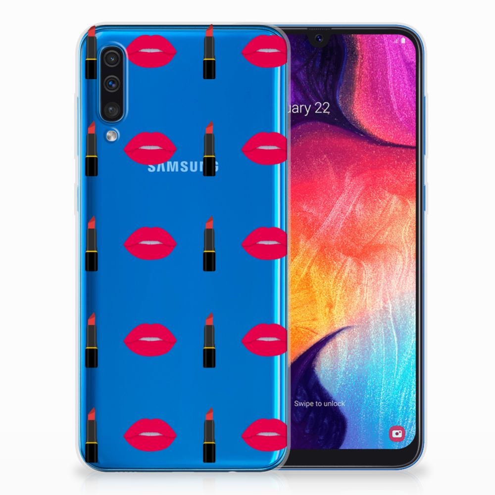 Samsung Galaxy A50 TPU bumper Lipstick Kiss
