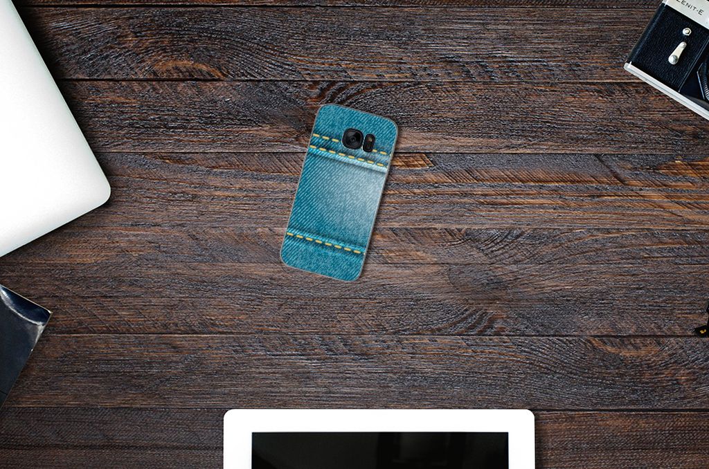 Samsung Galaxy S7 Silicone Back Cover Jeans