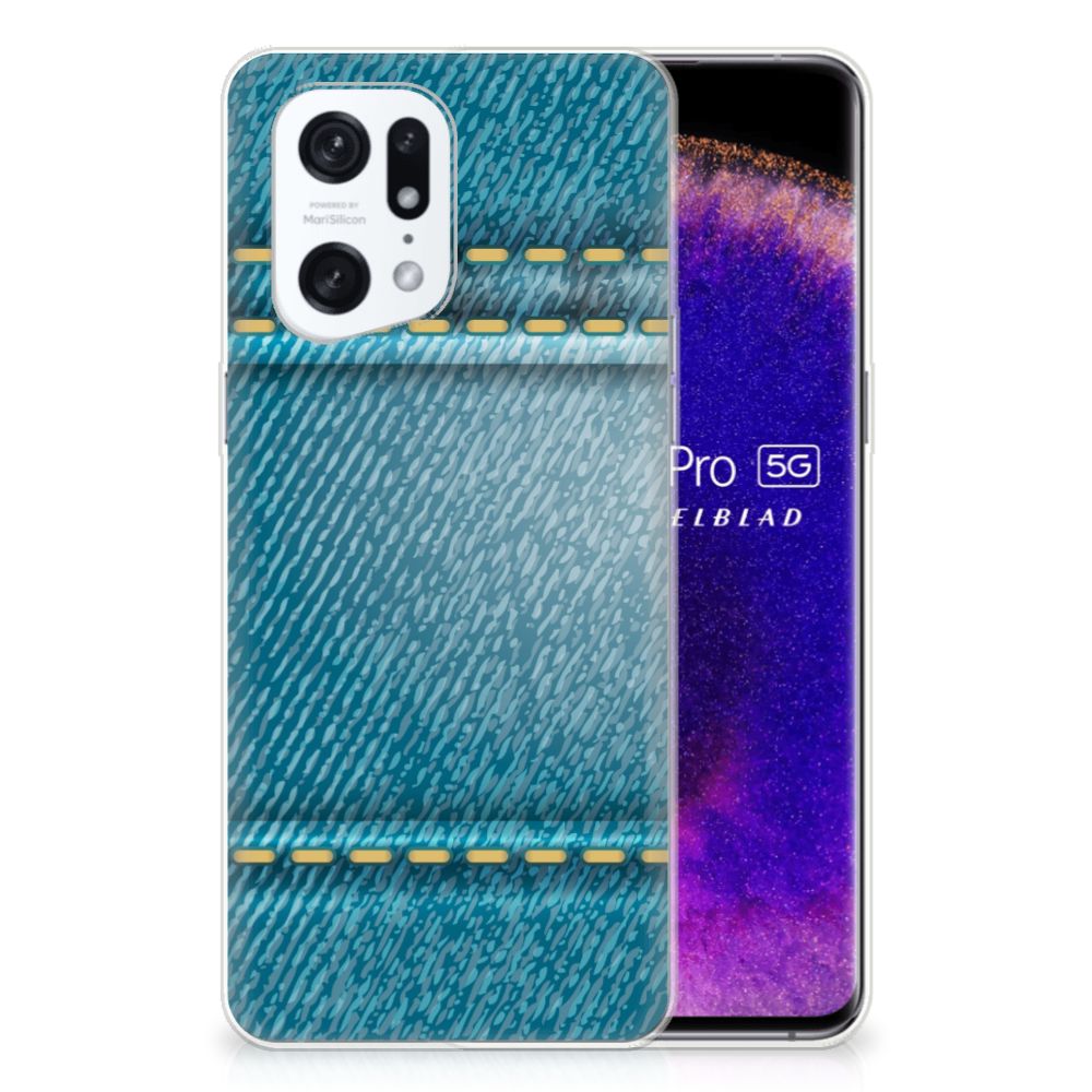 OPPO Find X5 Pro Silicone Back Cover Jeans