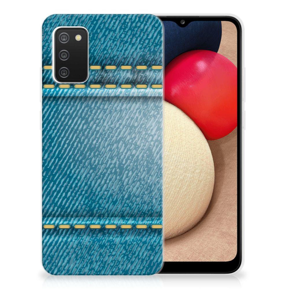 Samsung Galaxy A02s Silicone Back Cover Jeans