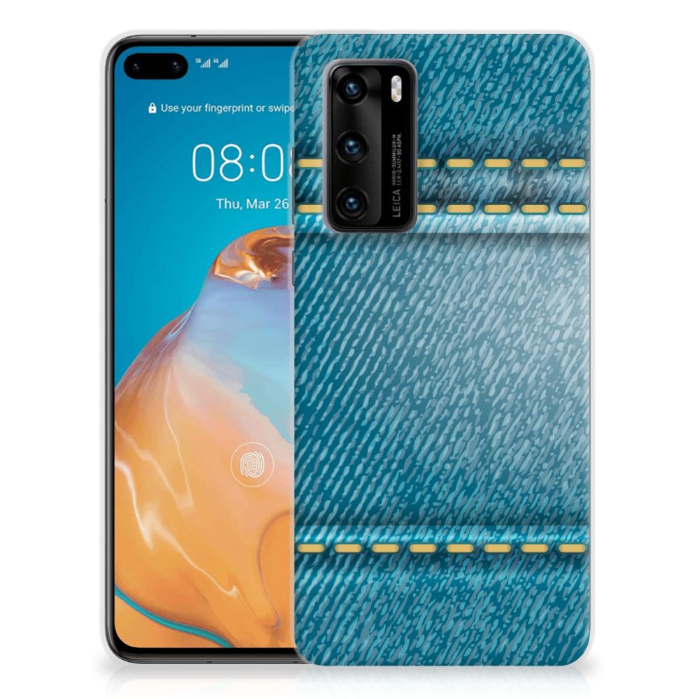 Huawei P40 Silicone Back Cover Jeans