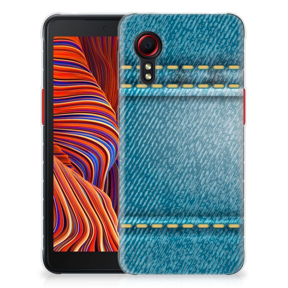 Samsung Galaxy Xcover 5 Silicone Back Cover Jeans