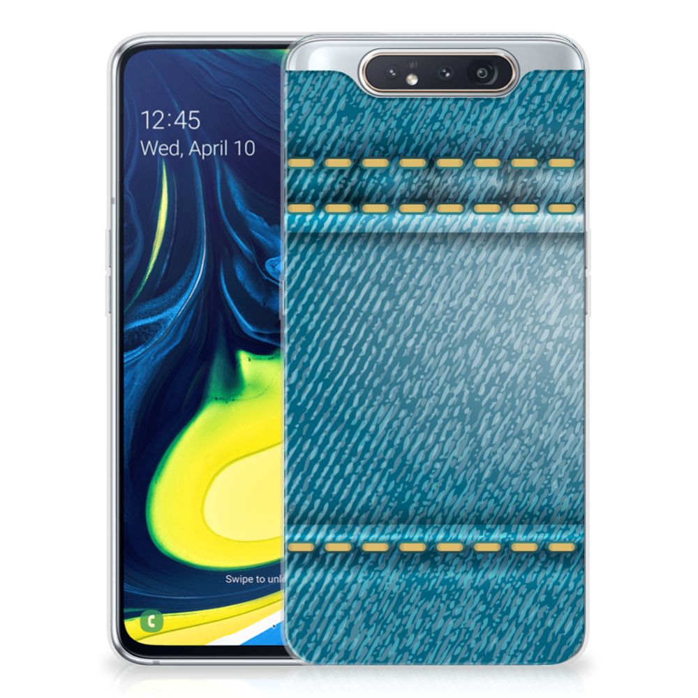 Samsung Galaxy A80 Silicone Back Cover Jeans