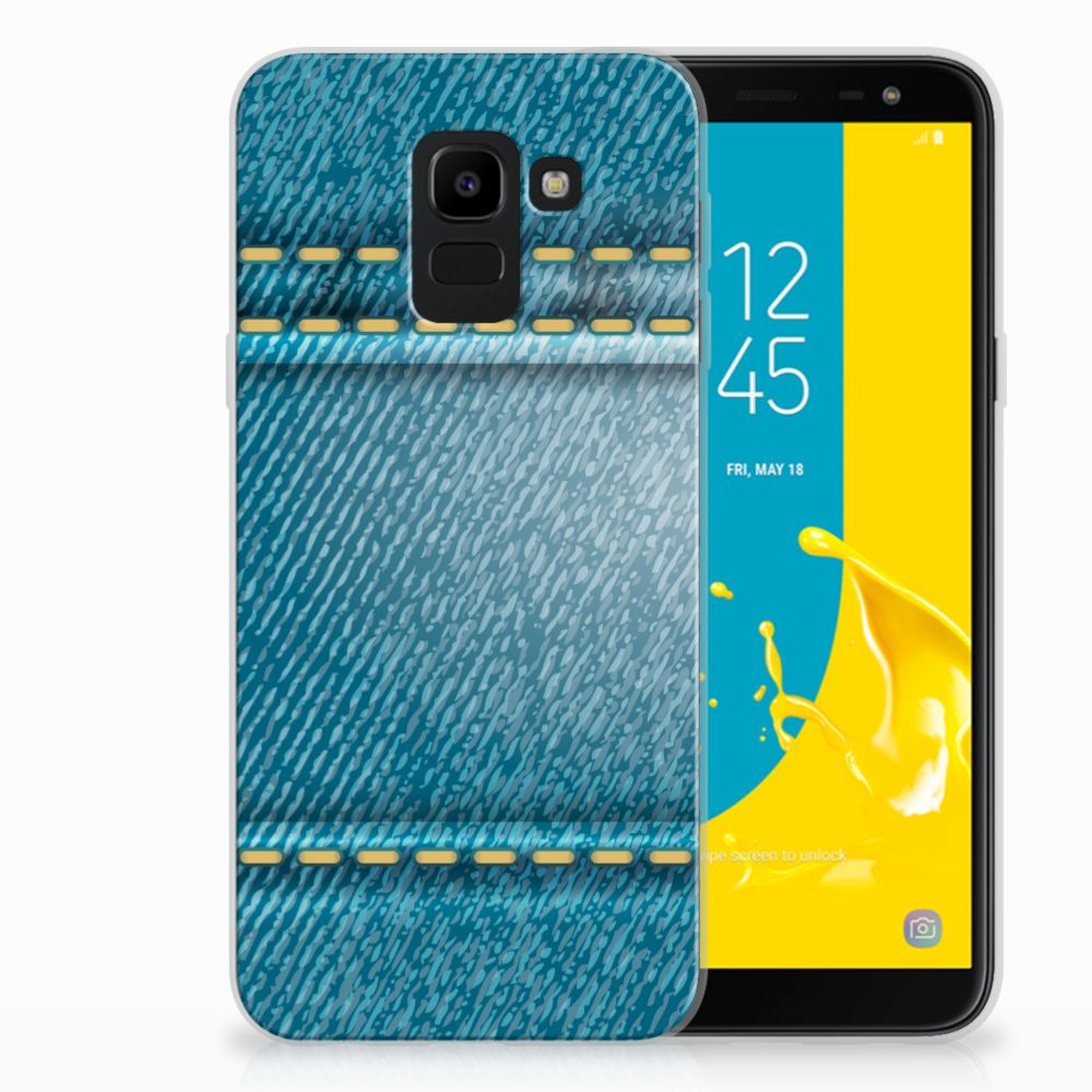 Samsung Galaxy J6 2018 Silicone Back Cover Jeans